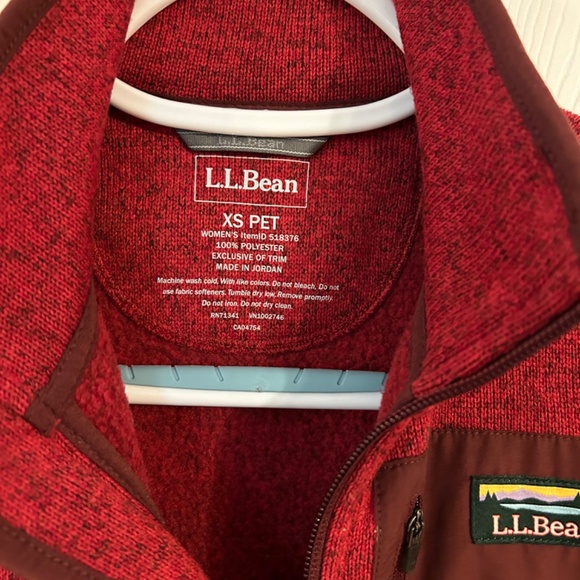 LLBean Sweater Fleece Long Vest - Picture 5 of 5